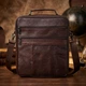 Сумка планшет через плечо мужская из натуральная кожи Vintage leather-23024 Коричневая - изображение 16