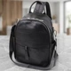 Сумка-рюкзак женская из натуральной кожи 9 л вмещает формат А4 Vintage leather-23060 Черный - изображение 13