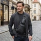 Сумка для мужчин с большим количеством карманов из натуральной кожи Vintage bg229fash57 Черный - изображение 2