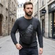Стильна вертикальна шкіряна чоловіча сумка через плече Vintage Чорний (bg206fash72) - зображення 2