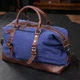 Сумка Vintage leather-20084 Синяя - изображение 15