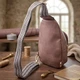 Сумка слинг через плечо женская средняя Vintage leather-22778 Коричневая - изображение 13