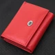 Компактное женское портмоне с монетницей из натуральной кожи ST Leather 22729 Красный - изображение 1