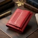 Компактное женское портмоне с монетницей из натуральной кожи ST Leather 22729 Красный - изображение 3