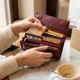 Оригінальний жіночий гаманець з натуральної шкіри ST Leather 22522 Бордовий - зображення 6