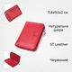 Стильный женский кошелек на молнии из натуральной кожи с монетницей ST Leather Красный (bg194fash90) - изображение 3