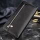 Женский вертикальный клатч на молнии из натуральной кожи ST Leather черного цвета (bg188fash63) - изображение 4