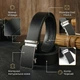 Ремень мужской из натуральной кожи Vintage leather-20328 115 см Черный - изображение 10
