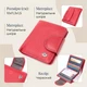 Женский вертикальный кошелек из натуральной кожи с монетницей ST Leather Красный (bg194fash53) - изображение 2