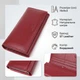 Элегантный кошелек у два сложения из натуральной кожи ST Leather bg230fash65 Бордовый - изображение 3