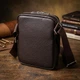 Сумка планшет через плечо мужская из натуральная кожи Vintage leather-22863 Коричневая - изображение 14