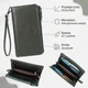 Удобный кошелек для женщин с кистевым ремнем из натуральной кожи ST Leather bg231fash04 Зеленый - изображение 3