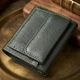Жіночий мініатюрний гаманець із натуральної шкіри ST Leather 23083 Зелений - зображення 3