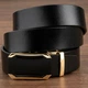 Ремень мужской из натуральной кожи Vintage leather-20258 115 см Черный - изображение 9