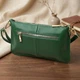 Сумка кросс боди через плечо женская из натуральная кожи Vintage leather-22647 Зеленая - изображение 15