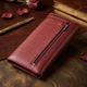 Женский большой кошелек из натуральной кожи с геометрическим клапаном ST Leather бордового цвета (bg225fash47) - изображение 4