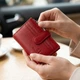 Кошелек-визитница ST Leather из натуральной кожи для карт вертикальный красный (bg192fash11) - изображение 2