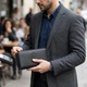 Мужской горизонтальный клатч из натуральной кожи с монетницей ST Leather Черный (bg227fash00) - изображение 2