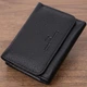Шкіряний молодіжний гаманець для жінок ST Leather чорного кольору на маленькій кнопці (bg225fash06) - зображення 1