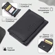 Шкіряний молодіжний гаманець для жінок ST Leather чорного кольору на маленькій кнопці (bg225fash06) - зображення 3