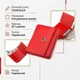 Кошелек ST Leather маленький горизонтальный из натуральной кожи красного цвета (bg183fash23) - изображение 3