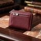 Шкіряний жіночий гаманець ST Leather бордового кольору з монетницею та блискавкою (bg194fash85) - зображення 4