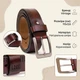 Ремінь чоловічий з натуральної шкіри Vintage 115 см Коричневий (leather-20381) - зображення 12