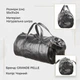 Дорожная сумка Grande Pelle из натуральной кожи черного цвета большая (bg110fash48) - изображение 3