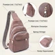 Сумка слінг через плече жіноча середня Vintage leather-22786 Коричнева - зображення 16