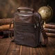 Чоловіча вертикальна сумка з натуральної шкіри Vintage коричневого кольору для міста (bg204fash50) - зображення 4