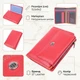 Яркий горизонтальный кошелек для женщин из натуральной кожи ST Leather Красный магнитная застежка для карт (bg225fash03) - изображение 2