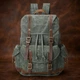 Рюкзак вмещает формат А4 Vintage leather-20056 Зеленый - изображение 6