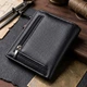 Кошелек ST Leather из натуральной кожи черного цвета с монетницей и магнитной застежкой (bg194fash74) - изображение 4