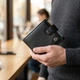 Чоловічий гаманець середнього розміру ST Leather із натуральної шкіри із монетницею чорний (bg224fash73) - зображення 2