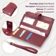 Вертикальный женский кошелек-клатч из натуральной кожи ST Leather бордового цвета для карт и документов (bg225fash35) - изображение 3