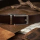 Ремень мужской из натуральной кожи Vintage leather-20307 115 см Коричневый - изображение 11