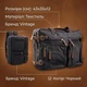 Сумка портфель мужская Vintage leather-20078 Черная - изображение 14