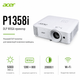 Проектор Acer P1358i DLP WXGA 5000 ANSI лм HDMI VGA Wi-Fi White (MR.JYG11.001) - изображение 1