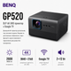Проектор BenQ GP520 DLP 4K UHD 2600 ANSI лм HDMI USB-C Wi-Fi Grey (9H.JT177.59E) - изображение 1