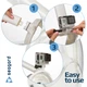 Маска для плавания Seagard Easybreath-II L/XL полнолицевая с креплением для камеры Белый с синим - изображение 4
