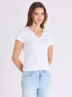 Футболка бавовняна жіноча U.S. Polo Assn 216607-1H00A (White) L Біла (786662230787) - зображення 1