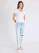 Футболка бавовняна жіноча U.S. Polo Assn 216607-1H00A (White) L Біла (786662230787) - зображення 3