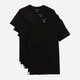 Набор нательных футболок мужских Lacoste 152996268 S 3 шт Черный (1159864837) - изображение 1