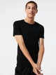 Набор нательных футболок мужских Lacoste 152996268 S 3 шт Черный (1159864837) - изображение 2