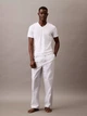 Набор нательных футболок мужских Calvin Klein 720067497 M 3 шт Белый/Серый/Голубой (1159864952) - изображение 6