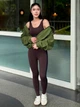 Спортивные леггинсы женские Uniqlo 385432450 S Коричневые (1159865517) - изображение 3
