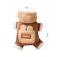 Комбінезон з капюшоном для собак Lesko Lucky 2410SXMJ0173 Brown XS тедді з петлею для повідця - зображення 4