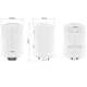 Бойлер Mixxus Round Dry EWH-08050 2 кВт 50л сухий ТЕН, вертикальний, білий (WH0608) - зображення 2