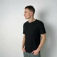Футболка чоловіча трикотаж рубчик чорна, L-XL - изображение 2