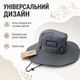 Панама унисекс серого цвета универсальная - изображение 3